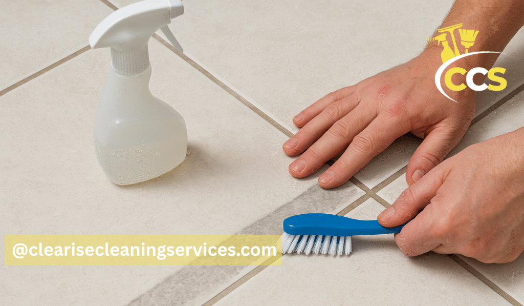 cleaning grout lines