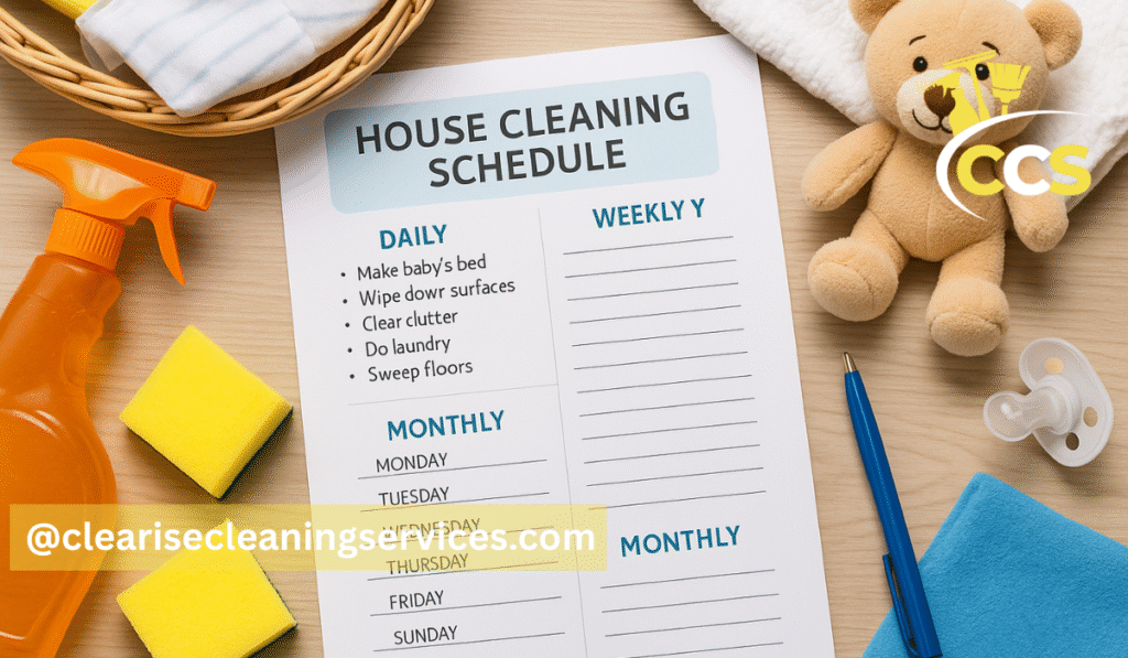 house cleaning schedule