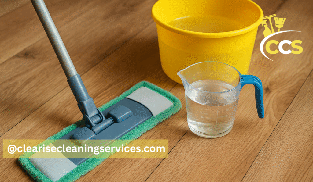 mopping hardwood floors with vinegar
