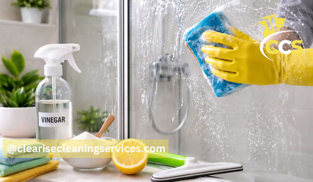 how to clean shower glass