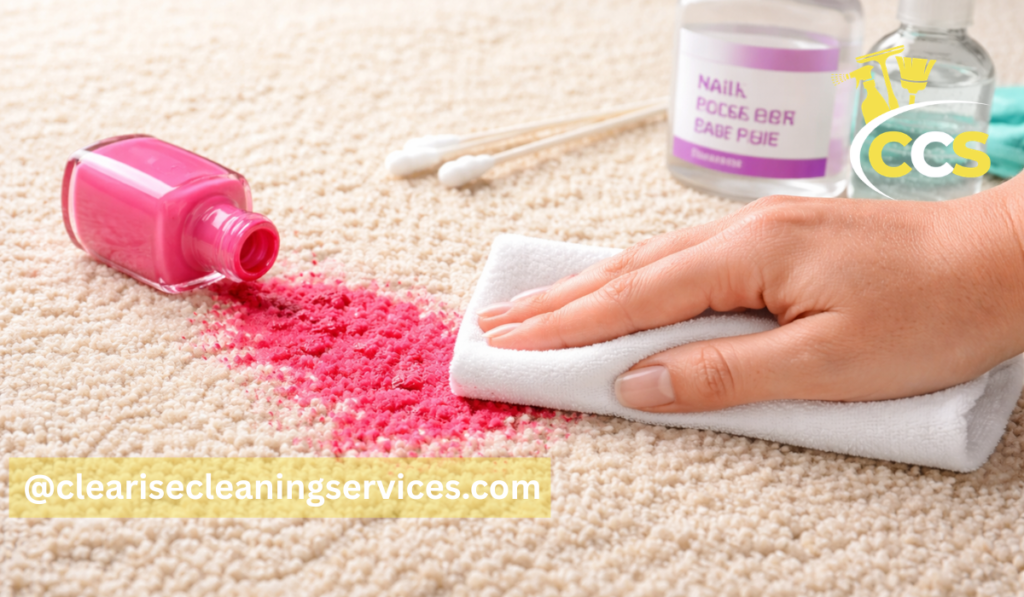 how to get nail polish out of carpet