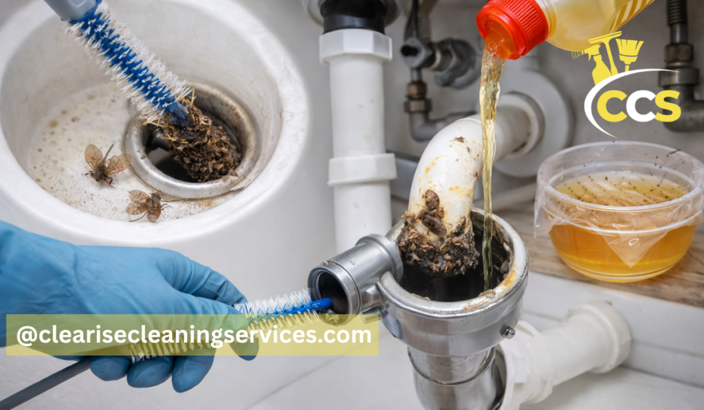 how to get rid of drain flies