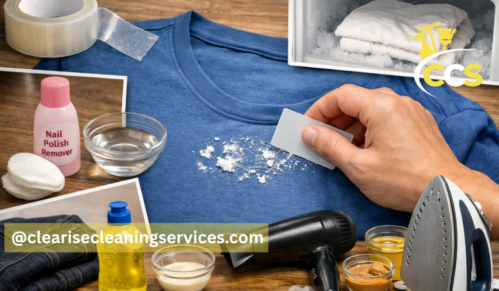 how do i get sticker glue off clothes