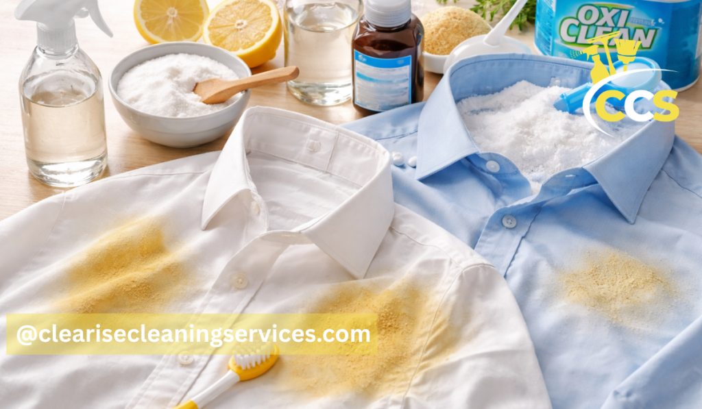 how to get sweat stains out of shirts