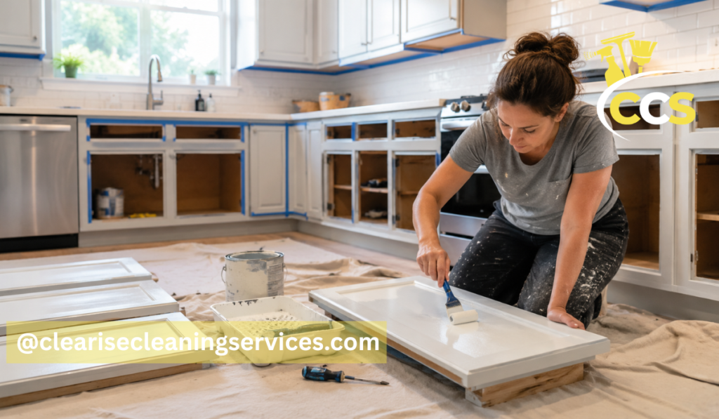 how to paint kitchen cabinets