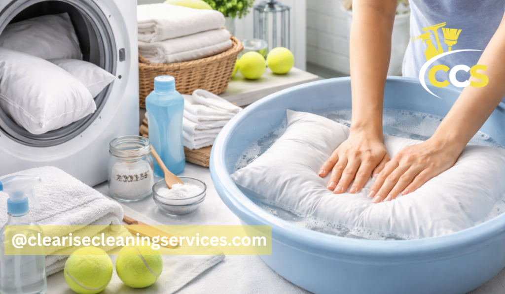 how to wash a pillow