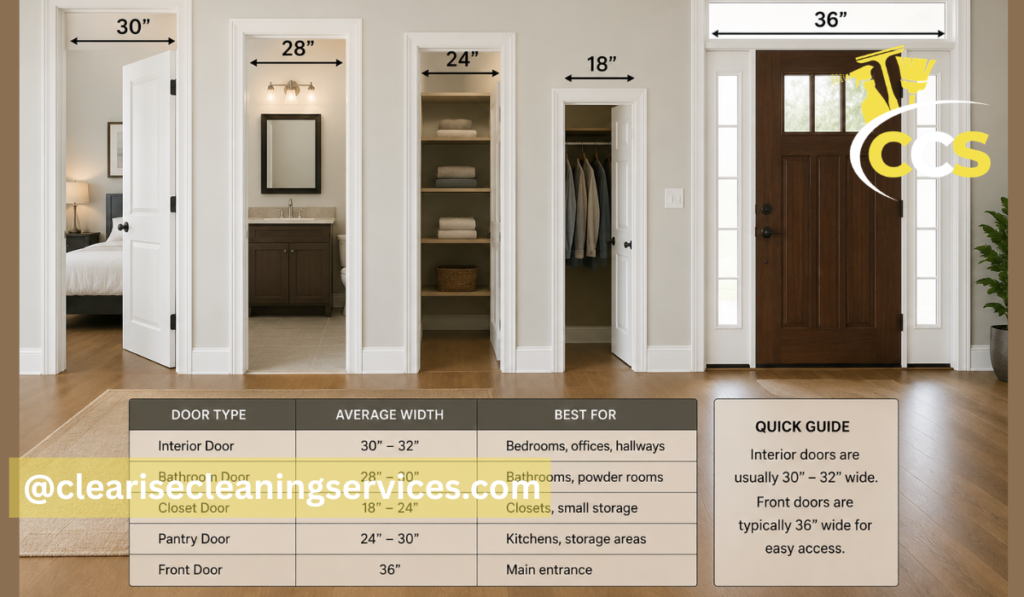 average door width