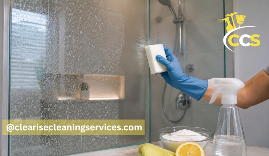 how can i remove hard water stains from glass