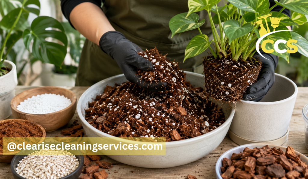 soilless potting mix