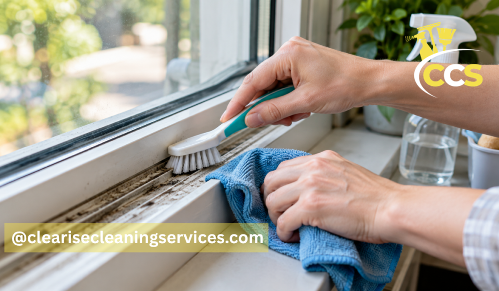 how to clean window tracks