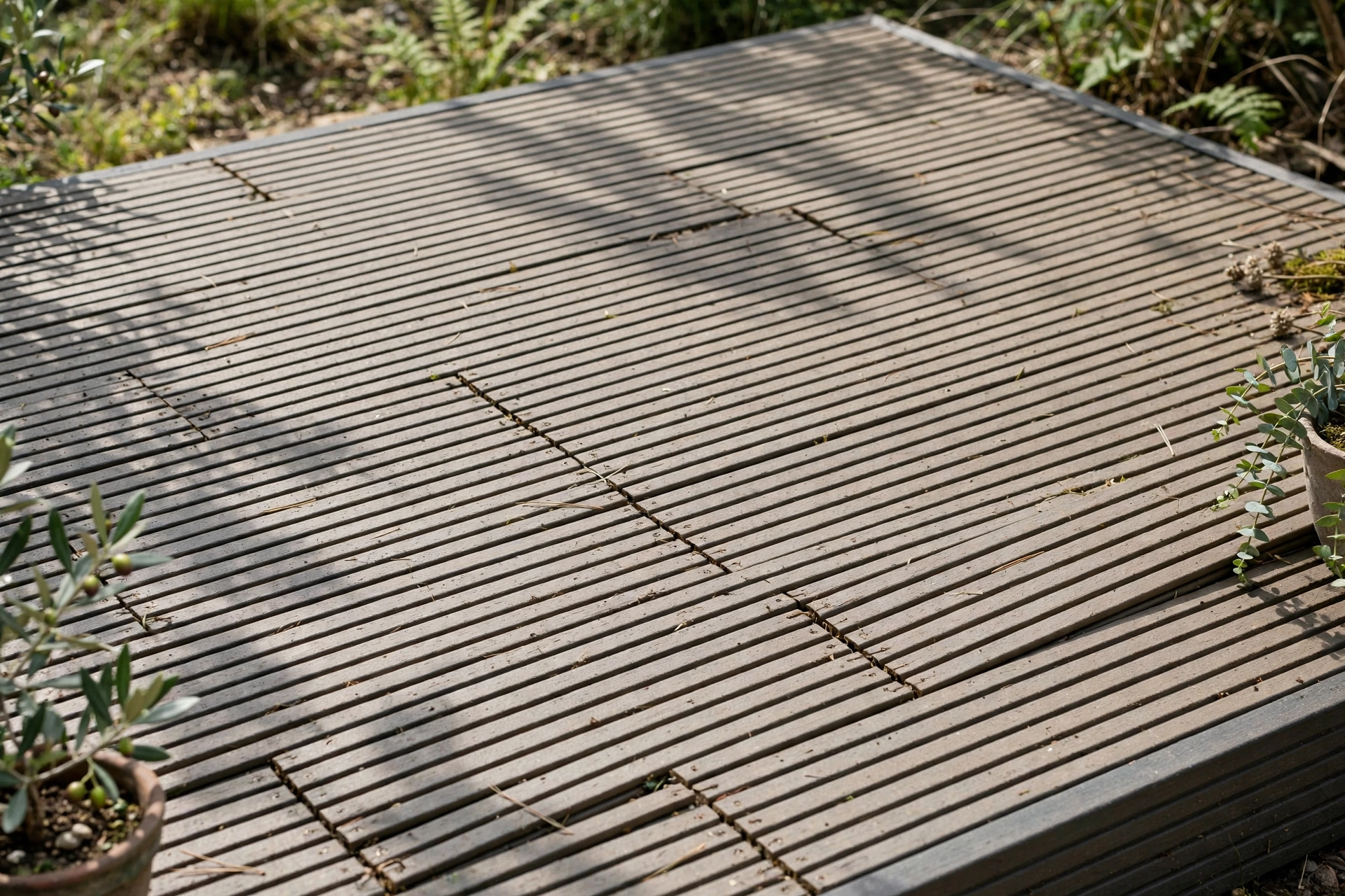 Narrow composite decking boards