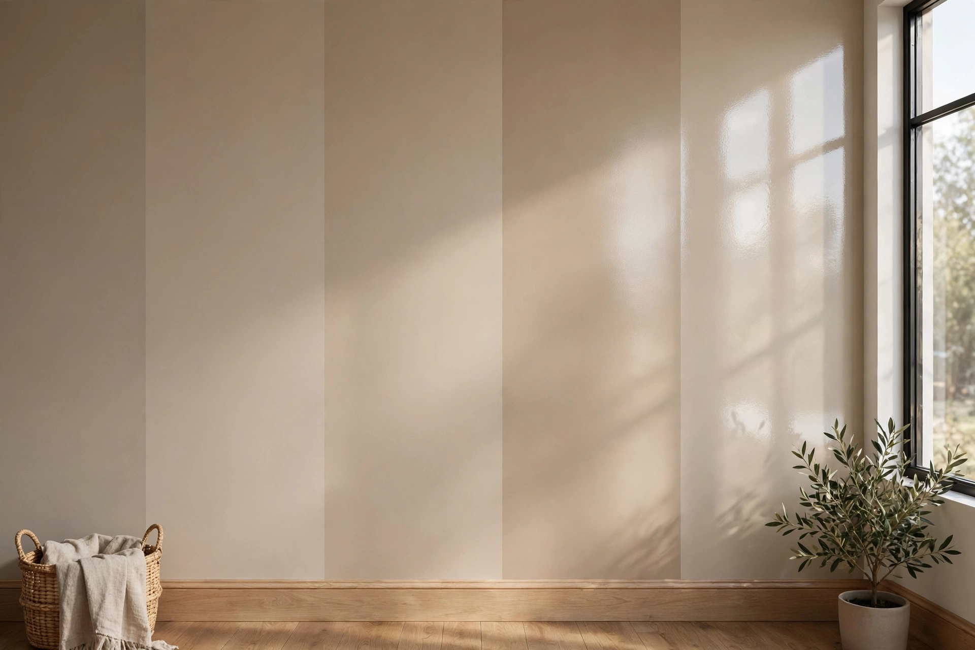 Interior paint finishes from flat to gloss