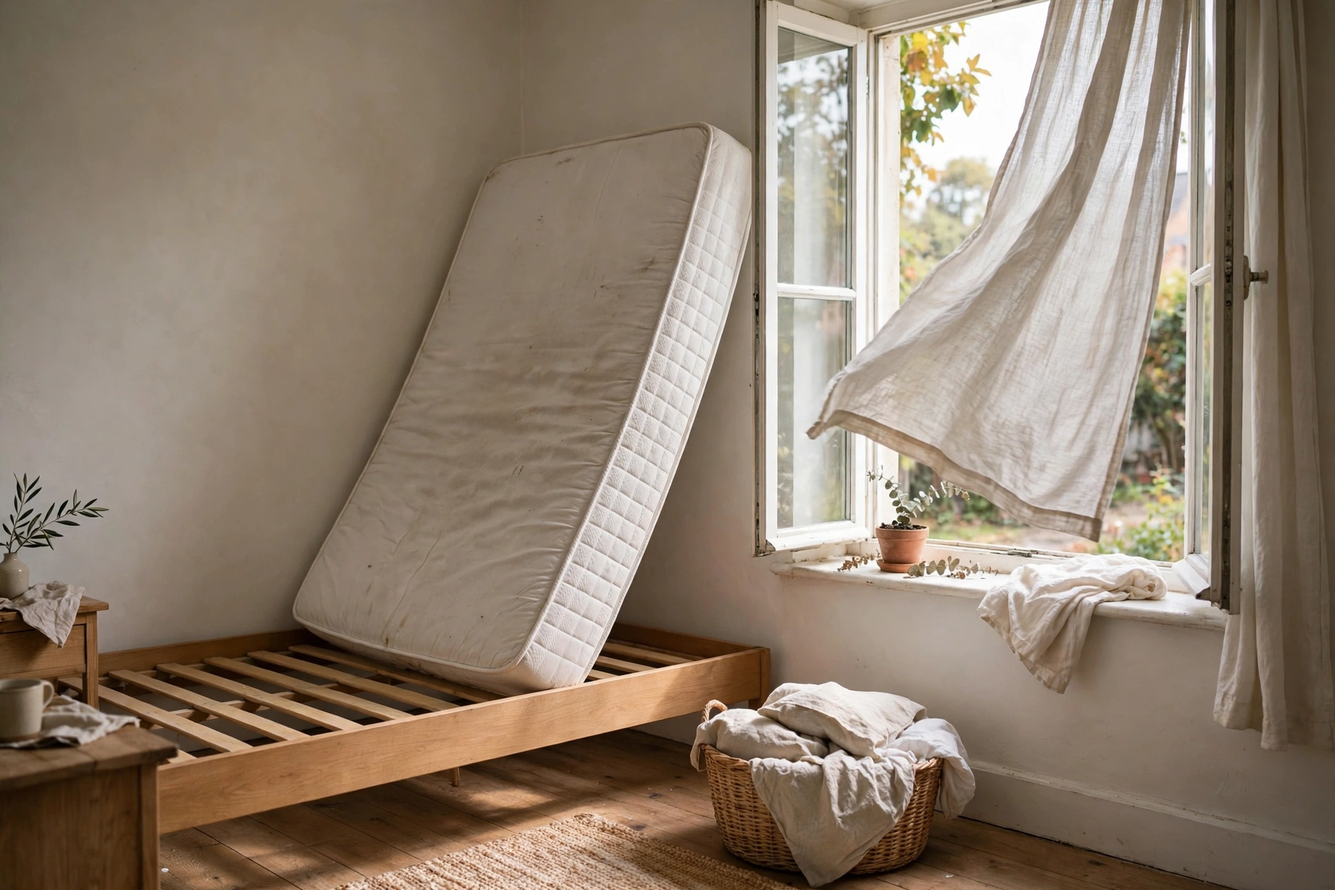Airing the mattress and bedroom regularly.