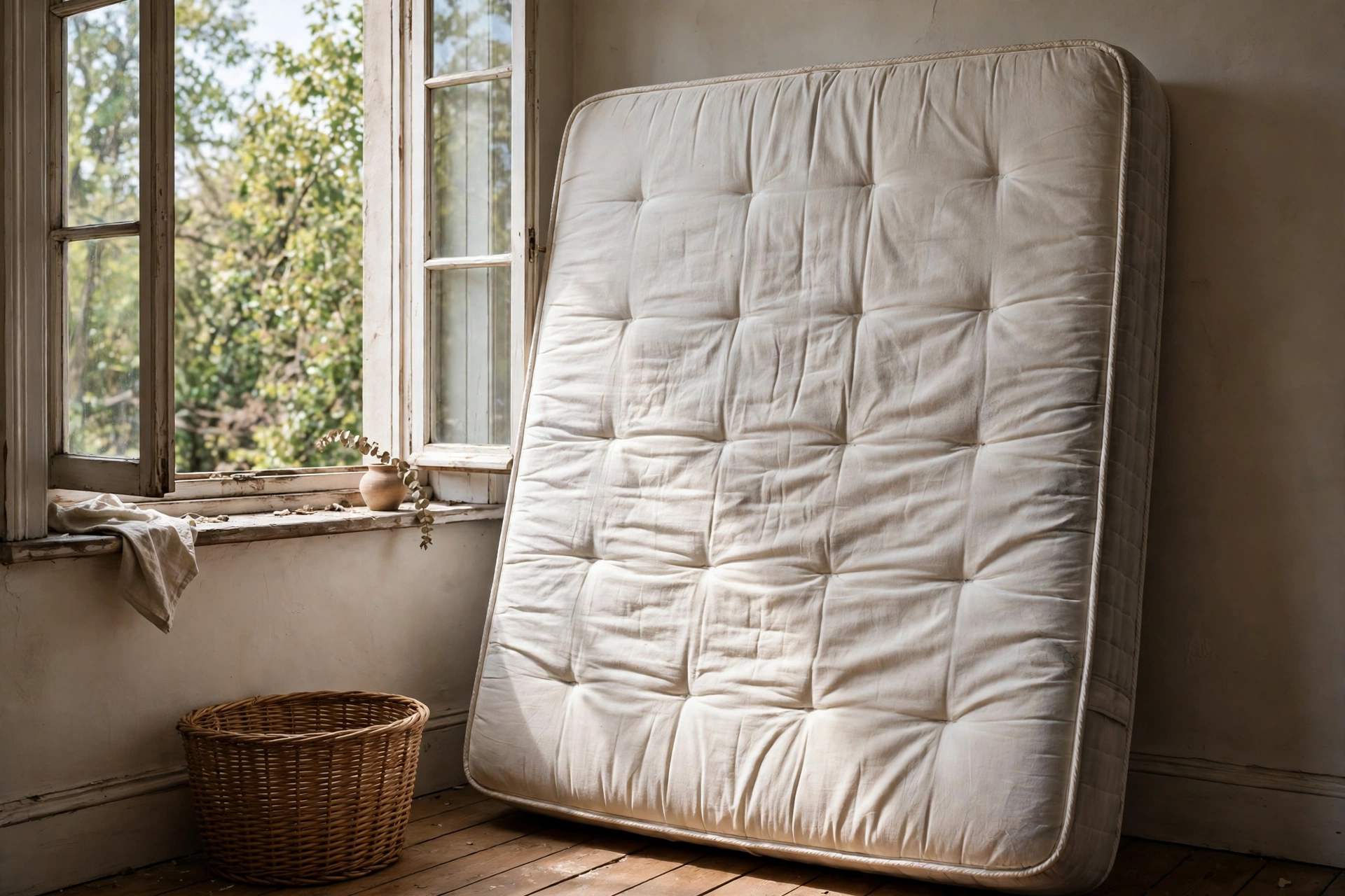 Drying the mattress fully before making the bed.