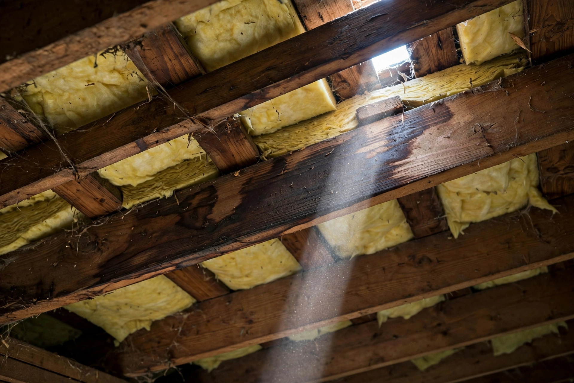 Look inside: attic signs of a leak
