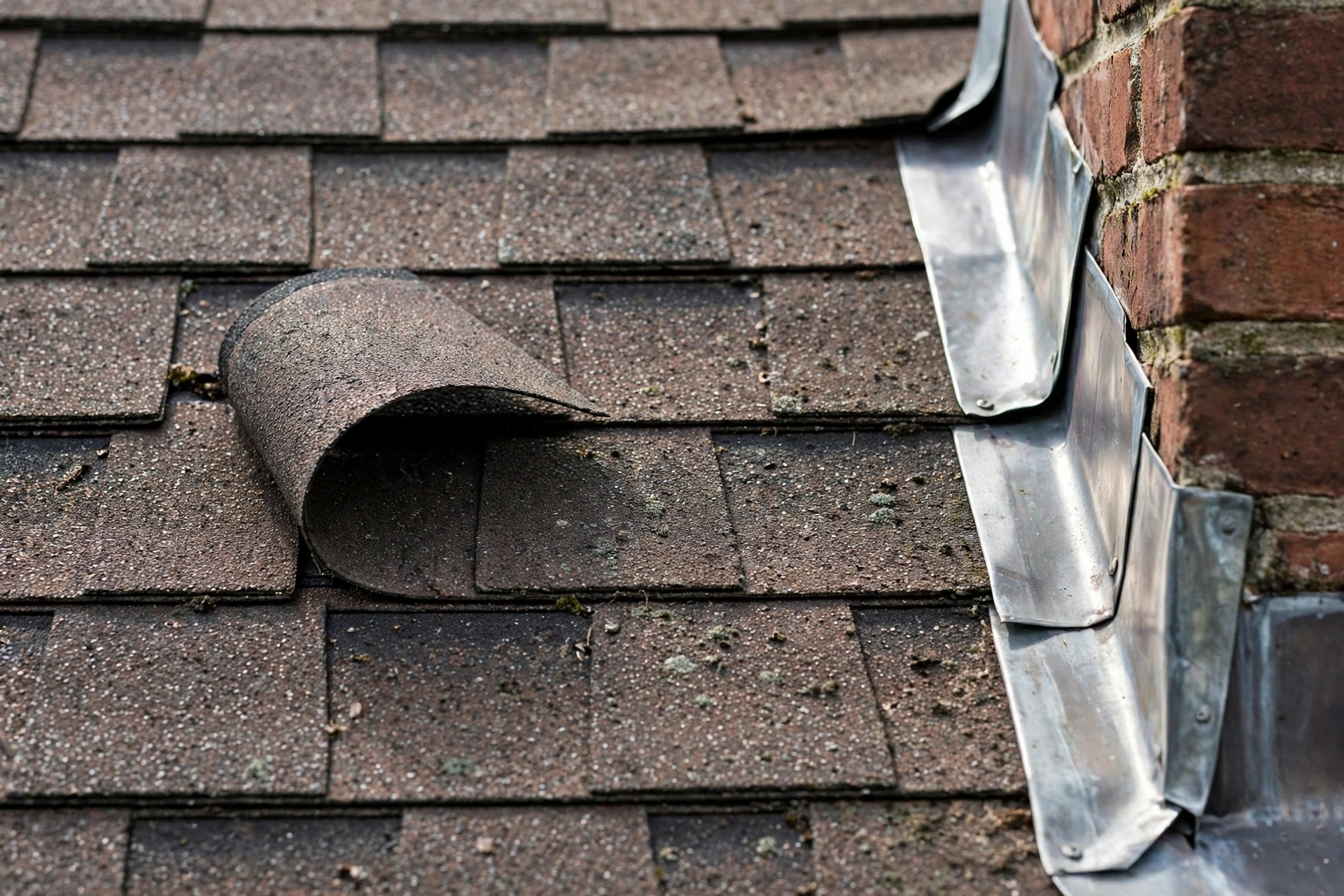 Check shingles, tiles and flashing